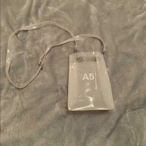 Nana-nana PVC A4 milky white small tote